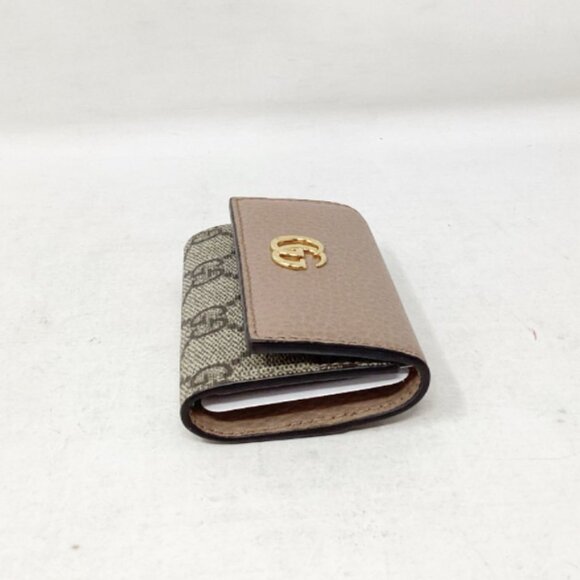 Gucci Calfskin Matelasse GG Marmont Key Case Black 1797434  Gucci #D6C1KN GG Marmont Monogram Key Case